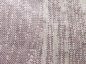 アンティーク　よろけ縞模様織り出し本場大島紬着物(5マルキ)